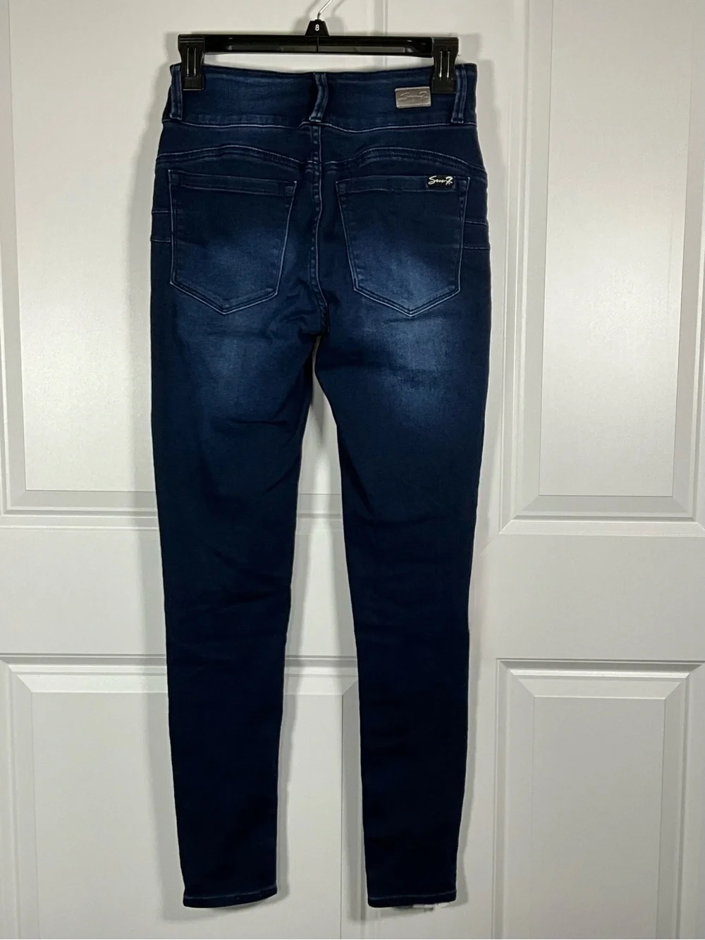 Seven7 Skinny Jeans Size 6 Dark Blue High-Rise Curvy Skinny StretchHigh Rise